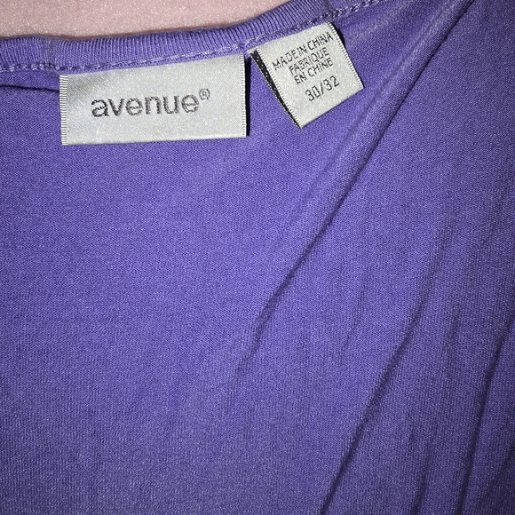 Avenue Purple Sleeveless Relaxed Tank Top - Picture 2 of 3